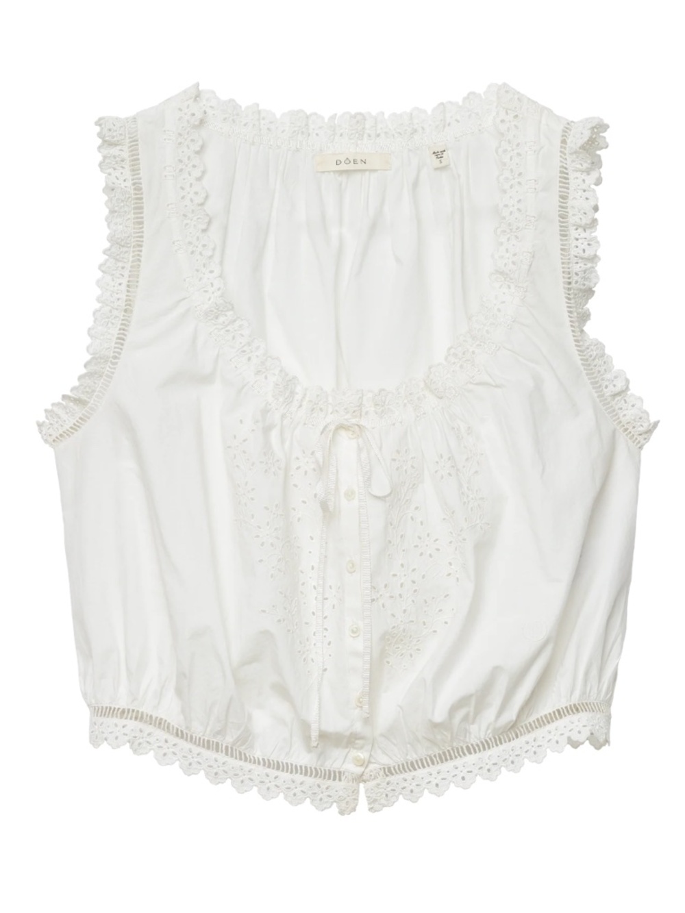 DÔEN Traveler Top in White Salt XS - Picture 3 of 7